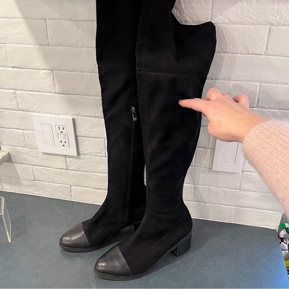 Camel Century Legend sz 250 US 8.5 black leather tall OTK boots - Picture 3 of 15